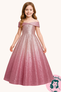 Børne fest/gallakjole: Little Callie, lyserød